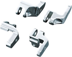 Floorboard Relocator Brackets Chrome Fits 17-23 Touring Models