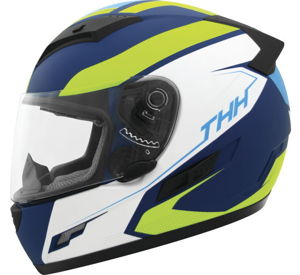 THH TS-80 Vision Full Face Helmet Blue/Yellow XL