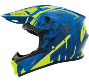 THH T710X Renegade Offroad Helmet Blu/Yel Large