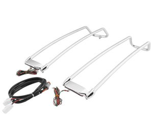 Letric Lighting Saddlebag Lid Rail Guard Chrome Trim