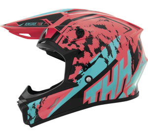 THH T710X Renegade Helmet Coral/Blue XS