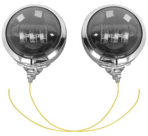 Letric Lighting 4.5in Black LED Passing Lamps