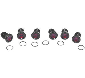 Letric Lighting Royal Flush Mount 9/16" Black/Red Light