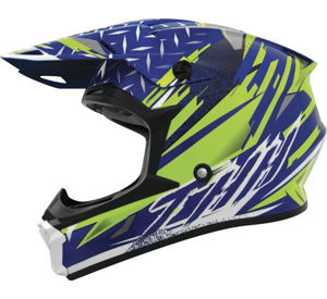 THH Helmets T710X Assault Blue/Yellow 2XL Offroad Helmet