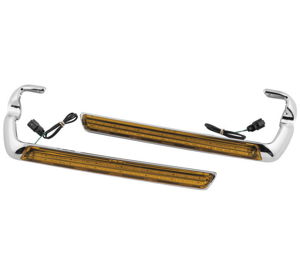 Letric Lighting Sddlbg Side Marker LED Chrome/Amber
