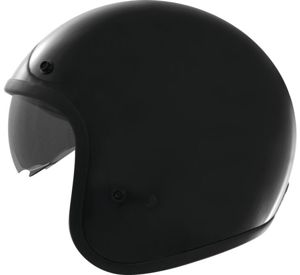 THH T-383 Open Face Helmet Black Medium
