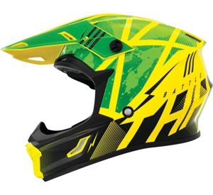 THH T710X Battle Helmet Green/Black Youth Large