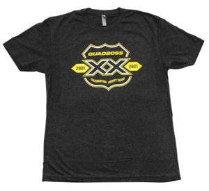 QuadBoss QB 20 Year Tee Black/Yellow XL