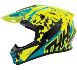 THH T710X Renegade Youth Helmet Yellow/Green Medium