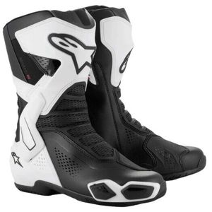 Alpinestars SMX-6 V3 Vented Boots White/Black Size 40 - Vented riding boots For size 40