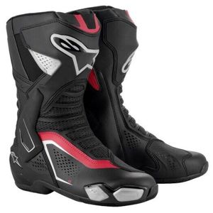 Alpinestars SMX-6 V3 Vent Boots Black/Silver/Red Size 46