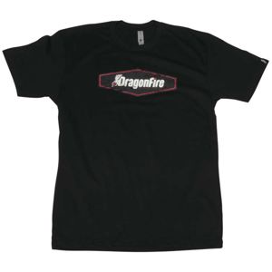 DragonFire Racing T-Shirt Dfr Vintage Hex Blk Lg