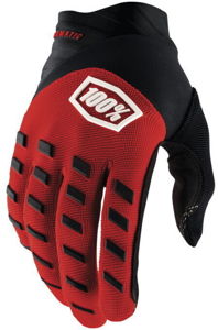 100% Airmatic Men's Gloves Red/Black Large