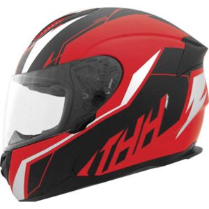 THH T810S Turbo Full Face Helmet Red/Silver 2XL