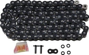 RK 530 MAX X RX-Ring Drive Chain 120 Links Black Chrome - Premium O-ring drive chain, 530, 120 links