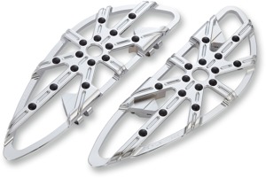 Arlen Ness Adjustable Driver Floorboards Chrome 10 Gauge Harley-Davidson - Adjustable floorboards For Harley-Davidson