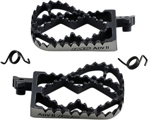 IMS ADV II Footpegs Silver II For 87-19 Kawasaki Suzuki Yamaha