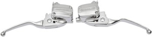 Drag Specialties Brake and Clutch Lever Assembly Chrome For Harley Touring