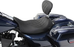 Mustang Wide Tripper Diamond Stitch Solo Seat
