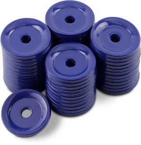 Woody's Round Grand Digger Support Plates Blue 48 Pack - Blue round support plates for Grand Master studs, 48 pack