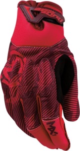 Moose MX1 Gloves Red/Black Medium Men's - MX1 gloves with D3O knuckle protection, size M, red/black