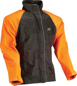 Z1R Women's Waterproof Rain Jacket Black/Orange Medium - Waterproof women's jacket, Black/Orange, size M