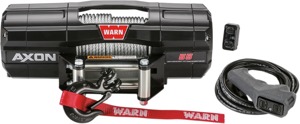Warn AXON 5500 Winch with Wire Rope Black