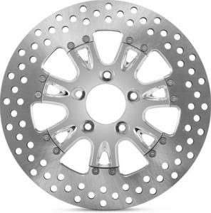 Chrome 11.8" Rear Brake Rotor by Performance Machine