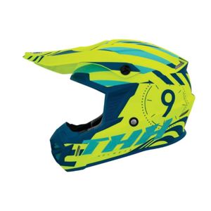 THH T730X Twister Helmet Neon Yellow/Blue Medium