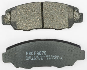 EBC FA670 Organic Brake Pads Rear Left For 15-17 Polaris Slingshot - Rear left brake pads for Polaris Slingshot 2015-2017