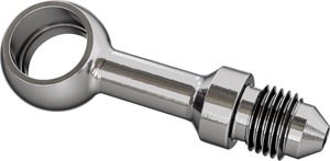 Goodridge Banjo Adapter Straight Stainless Steel Silver - For Goodridge universal brake lines