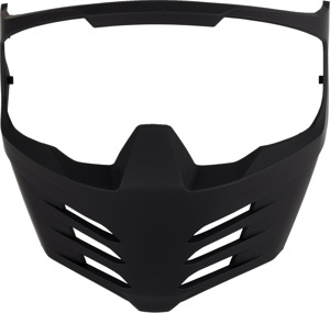 ICON Elsinore Helmet Face Mask Matte Black One Size - Replacement face mask for Icon Elsinore helmets