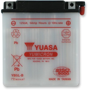Yuasa YB5L-B Yumicron 12 Volt Motorcycle Battery