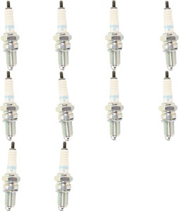 10 Pack - Spark Plug DPR5EA-9 - For 85-04 CH250 Elite, VN1500 Vulcan Classic/Nomad
