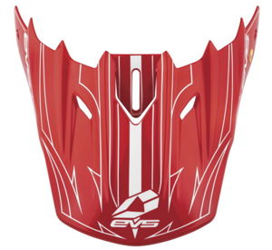 EVS T5 Pinner Visor - Red/White