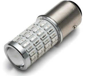 Kuryakyn LED Bulb 1157 Red/Red High-Intensity Replacement Bulb