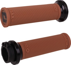 ODI Ruffian Lock-On Street Grips Gum Rubber Black 1in Harley - Lock-On grips pair For Harley-Davidson models