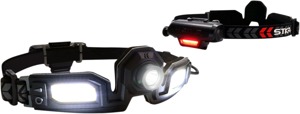 Risk Racing FLEXIT Pro 6.5 Rechargeable Headlamp 650 Lumens Black - 650 lumen rechargeable headlamp with emergency lighting
