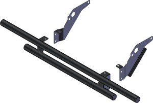 KFI Rear Double Tube Bumper Black For Honda Pioneer 520 2021-2025 - Steel rear bumper fits Honda Pioneer 520 2021-2025