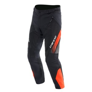 Dainese Drake 2 Air Absoluteshell Pants Black/Red Fluo Size 44 - Men's riding pants, Black/Red Fluo, size 44