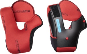ICON Domain Helmet Cheek Pads Red Large - Cheek pads for ICON Domain helmet, size Large, Red