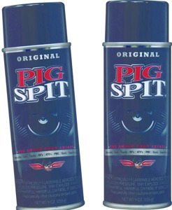 Pig Spit Original Cleaner - 2 Pack of 9 Oz Aerosol - Engine & Rubber Cleaner