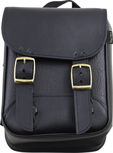 Willie & Max Brass Monkey Sissy Bar Bag Black 8"x10"x4.5"