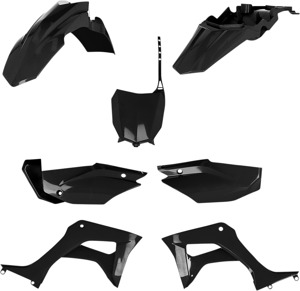 Acerbis Full Plastic Kit - Black Fits 2019+ Honda CRF110F