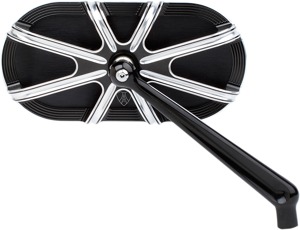 Arlen Ness 10-Gauge Right Mirror Black Aluminum