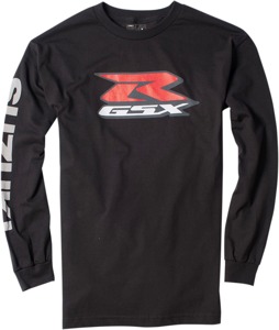 Men's Suzuki GSX-R Long Sleeve Tee Black Large by Factory Effex