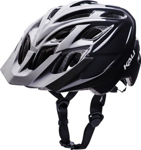 KALI Chakra Solo Solid Bicycle Helmet S/M Black Gloss Unisex - Vented, dial-fit, half-face bicycle helmet, S/M, Black