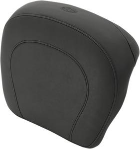Mustang Chopped Tour-Pak Pad Black Vintage Plain Fits 08-21 Harley FL