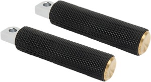 Arlen Ness Brass Knurled Passenger Pegs for 18+ Softail Models