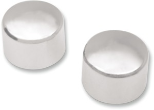 Drag Specialties Chrome Front Axle Caps Pair For Harley-Davidson - Chrome axle caps, pair, For Harley-Davidson models